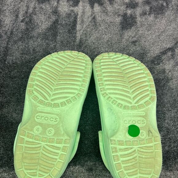 Crocs Classic Rubber Slip-On Comfort Clogs Unisex Mint - Women’s 6 - Picture 6 of 6